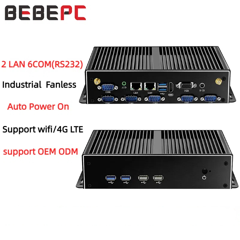 Fanless Industrial Pc Rs485 Core I7 - Mini komputer przemysłowy bez wentylatora Dual