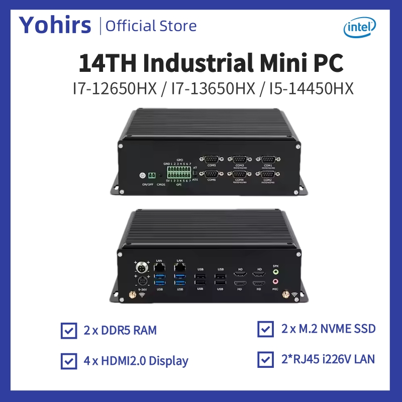 Mini PC 14. generacji Industri – Fanless Industrial Pc Rs485 Core I7 recenzja i cena