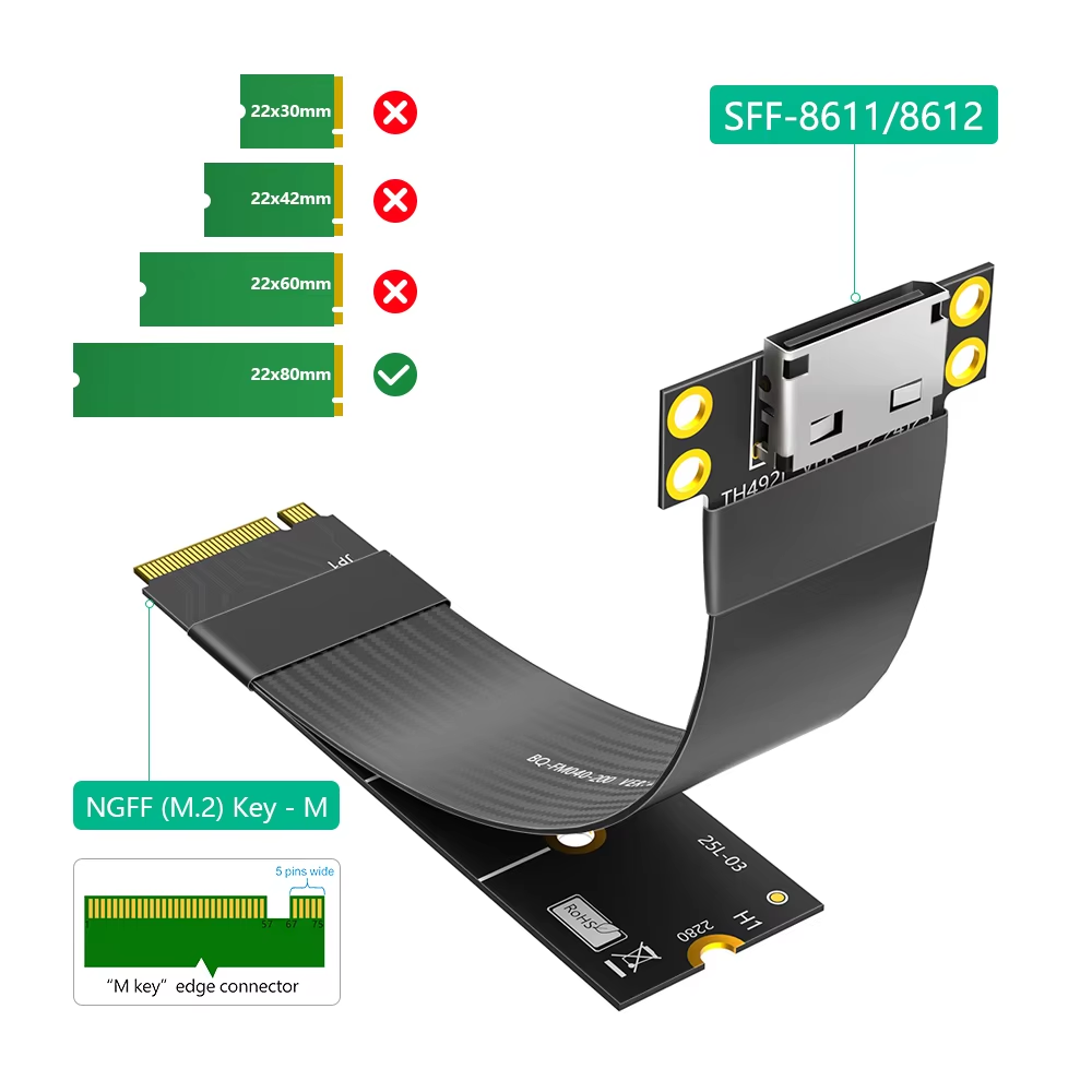 Kabel przedłużający M.2 NVME d – Oculink Egpu Mini Pc recenzja i cena